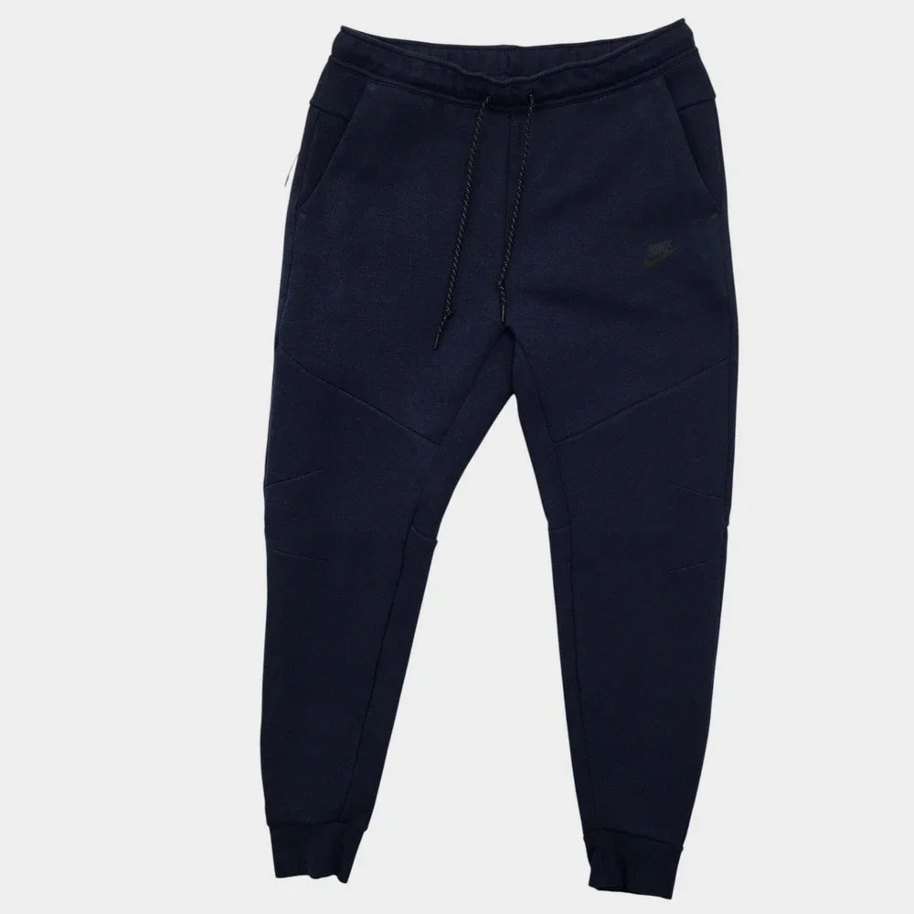 Nike Tech Fleece Mens Joggers Navy Sportswear Tapered Sweatpants Large HV0959
